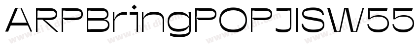 ARPBringPOPJISW55 He字体转换